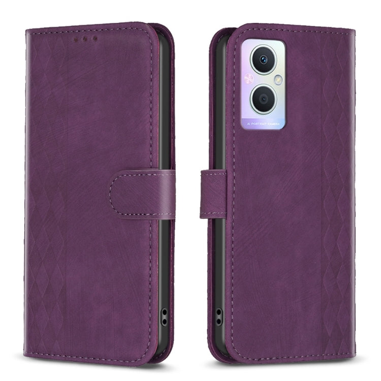 Plaid Embossed Leather Phone Case, For OPPO A16 / A16s / A54s / A55, For OPPO A74 4G / F19 4G, For OPPO A74 5G / A93 5G / A54 5G, For OPPO A94 4G / Reno5 F / F19 Pro, For OPPO A94 5G / F19 Pro+ 5G, For OPPO A96 5G / Reno7 Z, For OPPO Find X6           ...