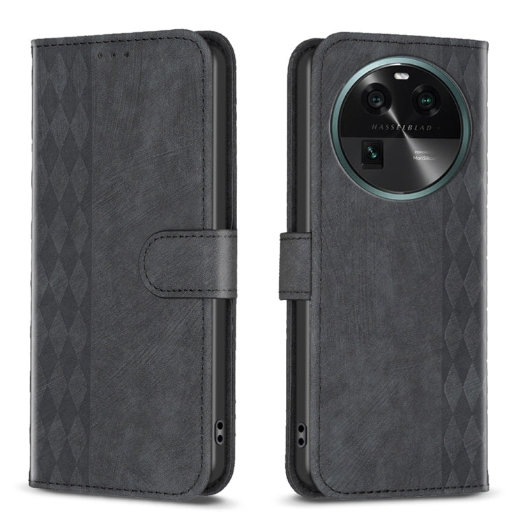 Plaid Embossed Leather Phone Case, For OPPO A16 / A16s / A54s / A55, For OPPO A74 4G / F19 4G, For OPPO A74 5G / A93 5G / A54 5G, For OPPO A94 4G / Reno5 F / F19 Pro, For OPPO A94 5G / F19 Pro+ 5G, For OPPO A96 5G / Reno7 Z, For OPPO Find X6           ...