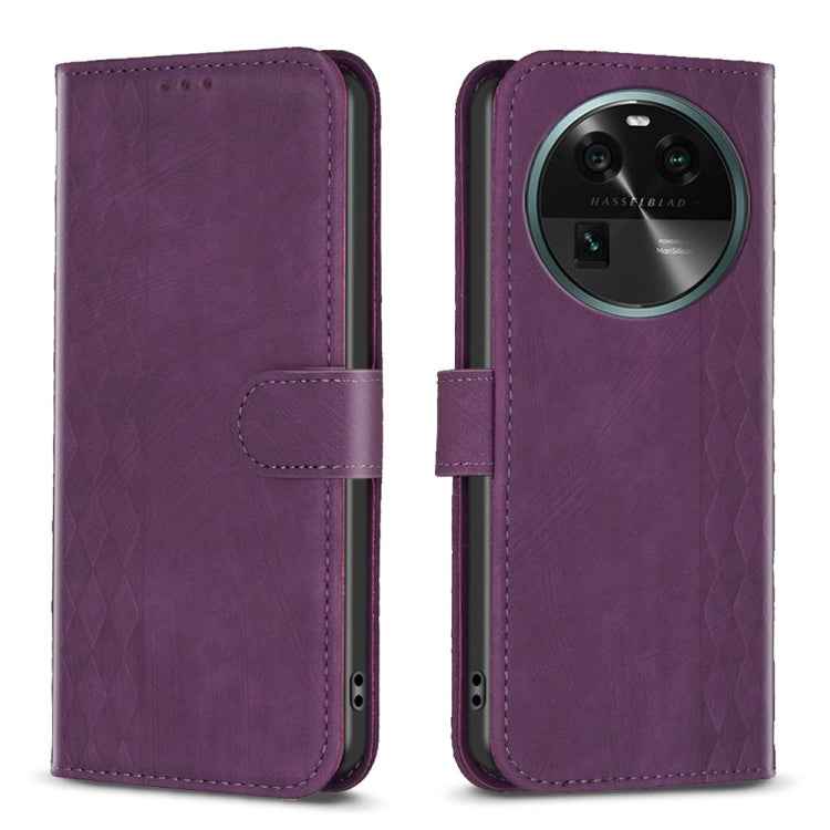Plaid Embossed Leather Phone Case, For OPPO A16 / A16s / A54s / A55, For OPPO A74 4G / F19 4G, For OPPO A74 5G / A93 5G / A54 5G, For OPPO A94 4G / Reno5 F / F19 Pro, For OPPO A94 5G / F19 Pro+ 5G, For OPPO A96 5G / Reno7 Z, For OPPO Find X6           ...
