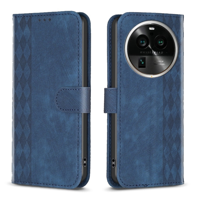 Plaid Embossed Leather Phone Case, For OPPO A16 / A16s / A54s / A55, For OPPO A74 4G / F19 4G, For OPPO A74 5G / A93 5G / A54 5G, For OPPO A94 4G / Reno5 F / F19 Pro, For OPPO A94 5G / F19 Pro+ 5G, For OPPO A96 5G / Reno7 Z, For OPPO Find X6           ...
