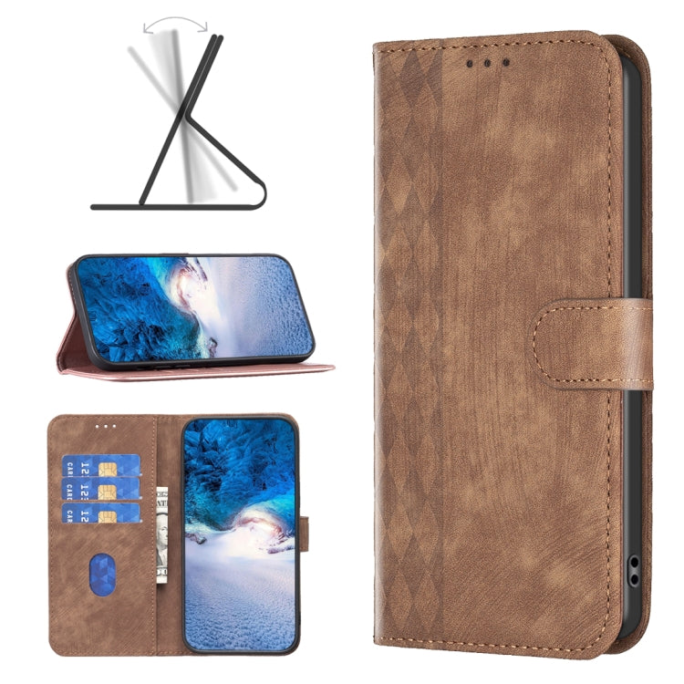 Plaid Embossed Leather Phone Case, For Google Pixel 7, For Google Pixel 7a, For Google Pixel 7 Pro, For Google Pixel 8, For Google Pixel 8 Pro