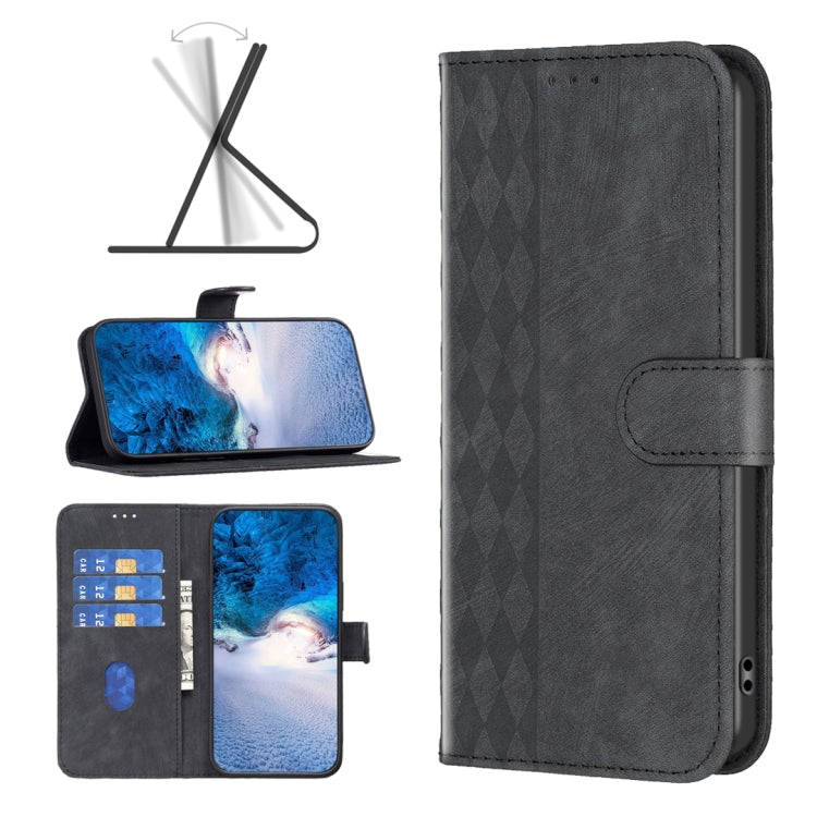 Plaid Embossed Leather Phone Case, For Google Pixel 7, For Google Pixel 7a, For Google Pixel 7 Pro, For Google Pixel 8, For Google Pixel 8 Pro