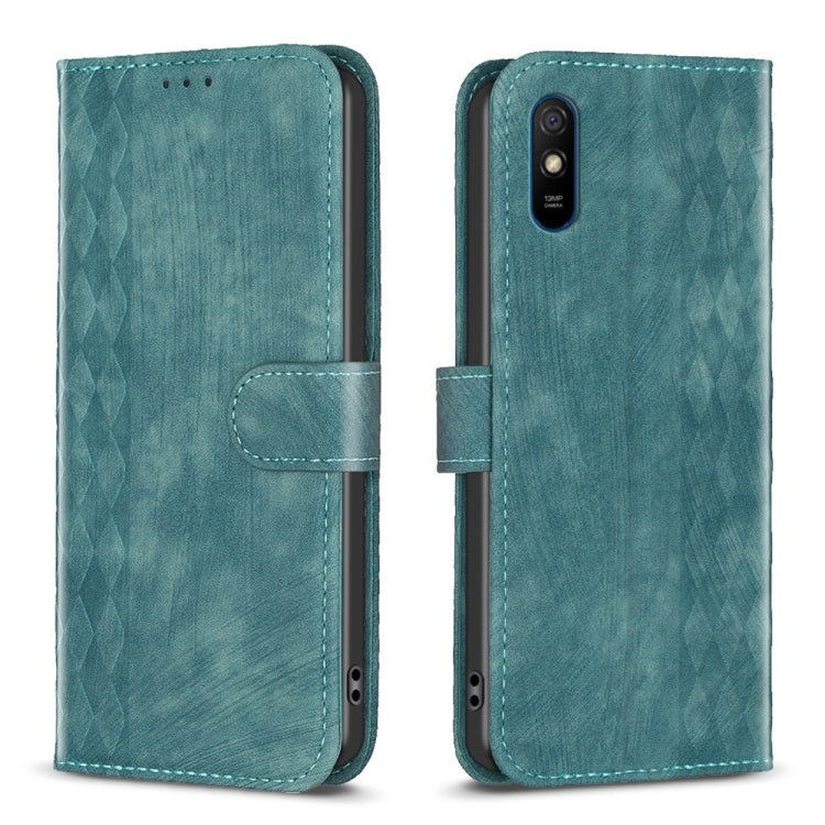 Plaid Embossed Leather Phone Case, For Xiaomi Poco M3 CN Version, For Xiaomi Poco X3 / X3 NFC, For Xiaomi Redmi 9A, For Xiaomi Redmi 9, For Xiaomi Redmi 9C, For Xiaomi Redmi Note 9, For Xiaomi Redmi Note 9 Pro