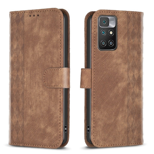 Plaid Embossed Leather Phone Case, For Xiaomi Redmi 10 2022, For Xiaomi 11i / Redmi K40, For Xiaomi 12 Pro, For Xiaomi 12, For Xiaomi 11T / 11T Pro, For Xiaomi 11 Lite, For Xiaomi Redmi 9A, For Xiaomi Redmi 9, For Xiaomi Redmi 9C