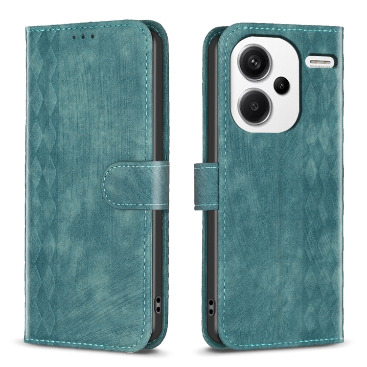 Plaid Embossed Leather Phone Case, For Xiaomi Redmi Note 13 Pro 4G Global, For Xiaomi Poco M6 Pro 4G, For Xiaomi Redmi Note 13 4G Global, For Xiaomi Redmi Note 13, For Xiaomi Redmi 13C, For Xiaomi Redmi Note 13 Pro+ 5G, For Xiaomi Redmi Note 13 Pro 5G ...