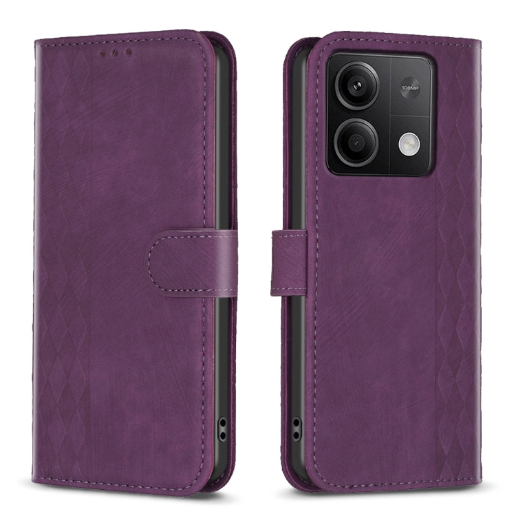 Plaid Embossed Leather Phone Case, For Xiaomi Redmi Note 13 Pro 4G Global, For Xiaomi Poco M6 Pro 4G, For Xiaomi Redmi Note 13 4G Global, For Xiaomi Redmi Note 13, For Xiaomi Redmi 13C, For Xiaomi Redmi Note 13 Pro+ 5G, For Xiaomi Redmi Note 13 Pro 5G ...