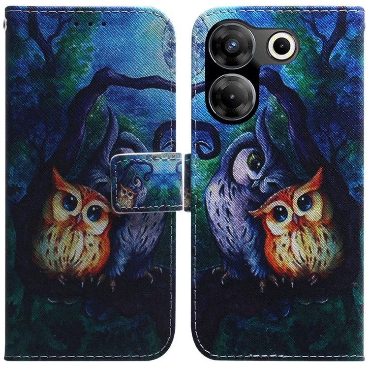 Coloured Drawing Flip Leather Phone Case, For Tecno Pova 5 Pro, For Tecno Pova Neo 3, For Tecno Camon 20 Premier 5G, For Tecno Camon 20 Pro 5G