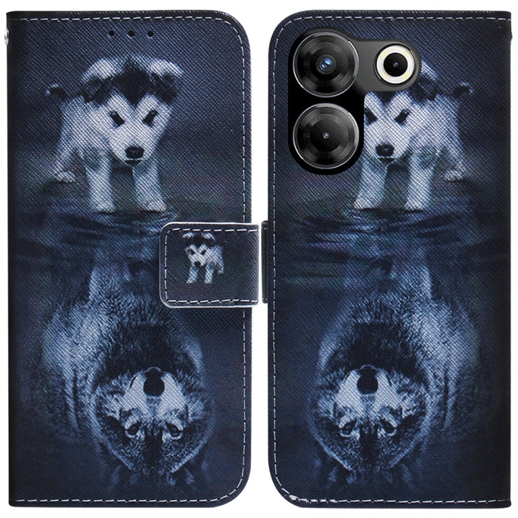 Coloured Drawing Flip Leather Phone Case, For Tecno Pova 5 Pro, For Tecno Pova Neo 3, For Tecno Camon 20 Premier 5G, For Tecno Camon 20 Pro 5G