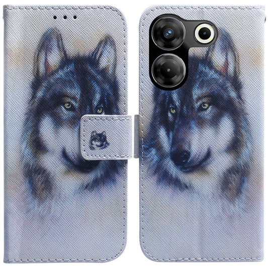 Coloured Drawing Flip Leather Phone Case, For Tecno Camon 20 Pro 4G / 20, For Tecno Spark 10 5G, For Tecno Spark 10 / Spark 10C, For Tecno Spark 10 Pro