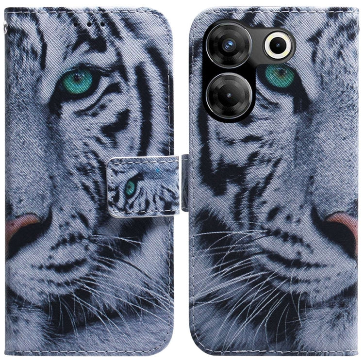 Coloured Drawing Flip Leather Phone Case, For Tecno Camon 20 Pro 4G / 20, For Tecno Spark 10 5G, For Tecno Spark 10 / Spark 10C, For Tecno Spark 10 Pro