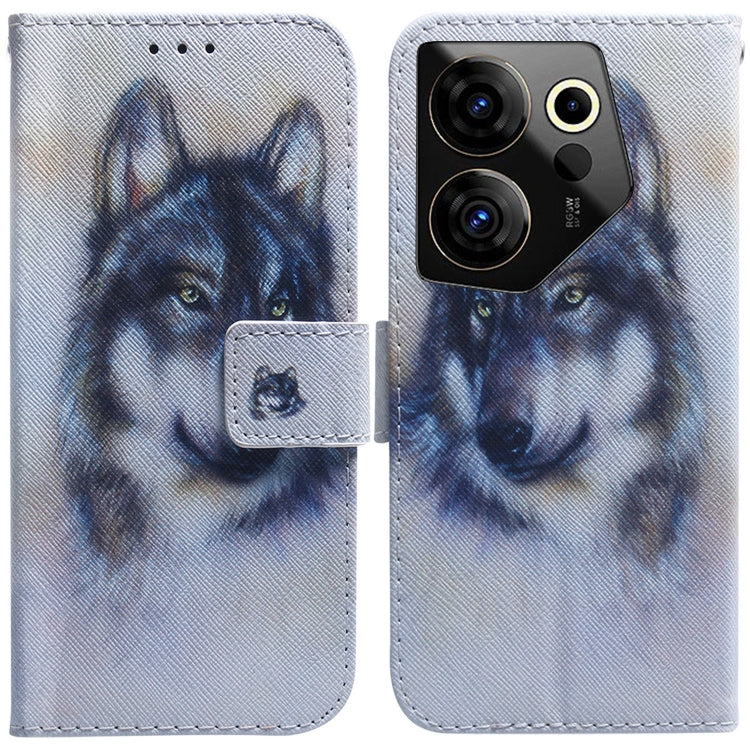 Coloured Drawing Flip Leather Phone Case, For Tecno Pova 5 Pro, For Tecno Pova Neo 3, For Tecno Camon 20 Premier 5G, For Tecno Camon 20 Pro 5G