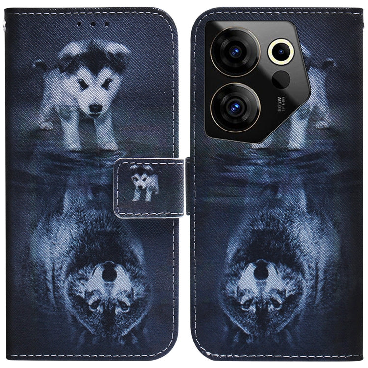 Coloured Drawing Flip Leather Phone Case, For Tecno Pova 5 Pro, For Tecno Pova Neo 3, For Tecno Camon 20 Premier 5G, For Tecno Camon 20 Pro 5G