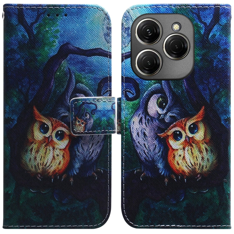 Coloured Drawing Flip Leather Phone Case, For Tecno Camon 30 Pro CL8, For Tecno Camon 30 4G / 30 5G CL6 CL7, For Tecno Spark 20 Pro+ 4G, For Tecno Spark 20 Pro