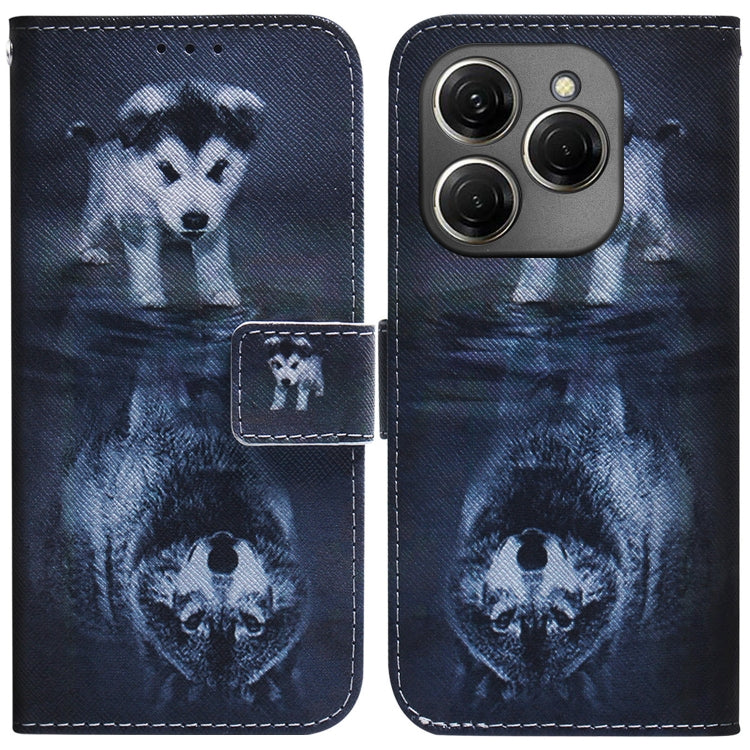 Coloured Drawing Flip Leather Phone Case, For Tecno Camon 30 Pro CL8, For Tecno Camon 30 4G / 30 5G CL6 CL7, For Tecno Spark 20 Pro+ 4G, For Tecno Spark 20 Pro