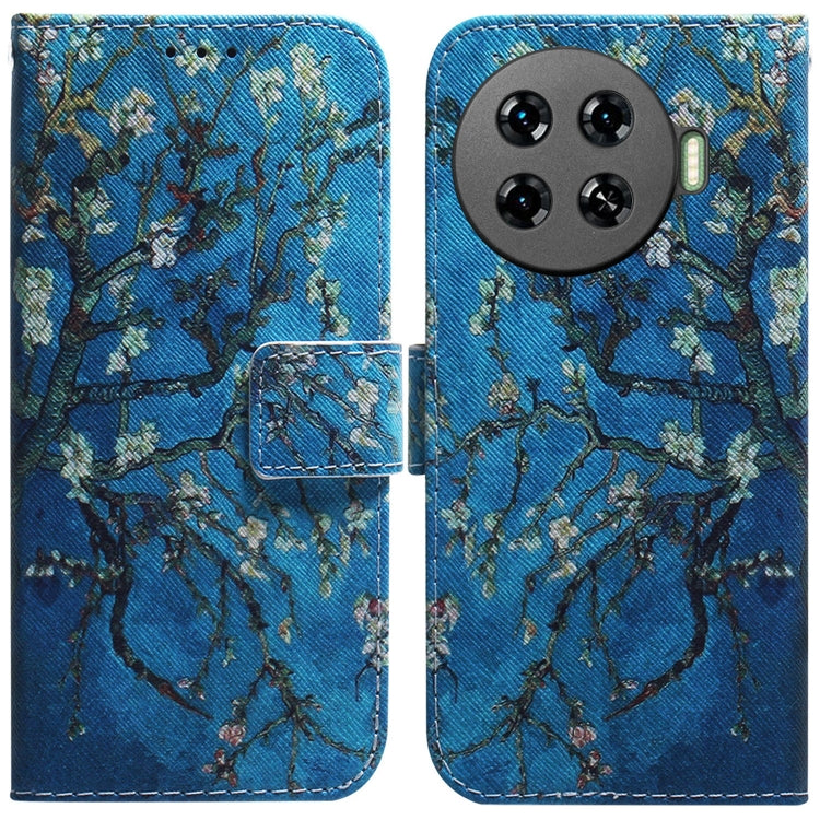 Coloured Drawing Flip Leather Phone Case, For Tecno Camon 30 Pro CL8, For Tecno Camon 30 4G / 30 5G CL6 CL7, For Tecno Spark 20 Pro+ 4G, For Tecno Spark 20 Pro