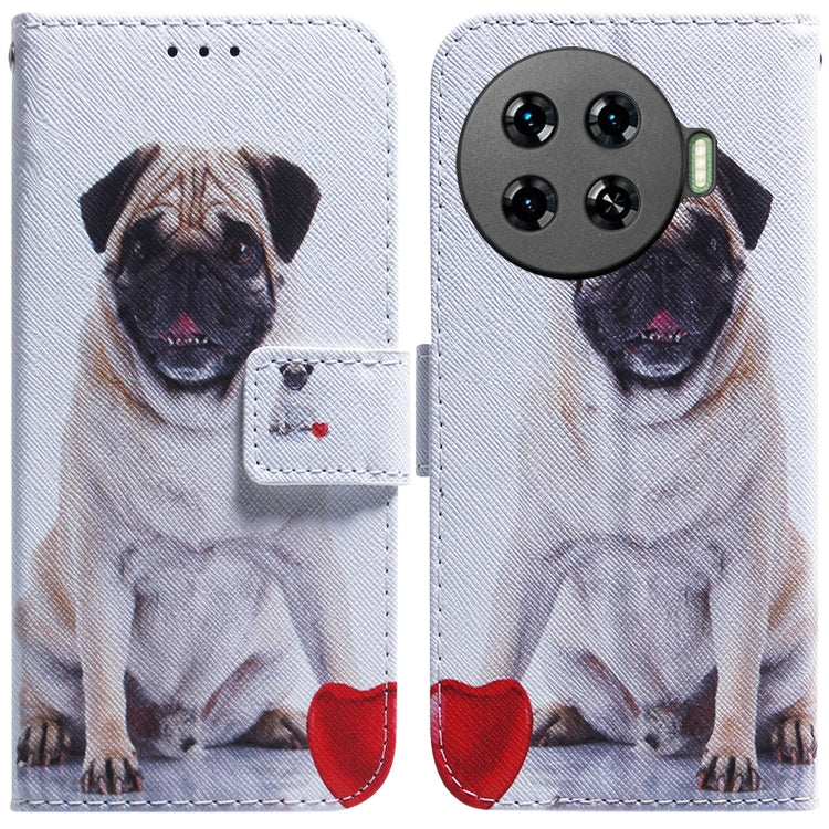 Coloured Drawing Flip Leather Phone Case, For Tecno Camon 30 Pro CL8, For Tecno Camon 30 4G / 30 5G CL6 CL7, For Tecno Spark 20 Pro+ 4G, For Tecno Spark 20 Pro