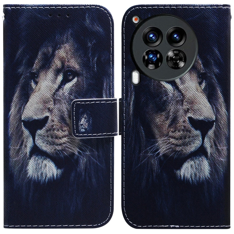 Coloured Drawing Flip Leather Phone Case, For Tecno Spark Go 1 / Pop 9 Pro, For Tecno Camon 30 Premier 5G, For Tecno Pova 6 Neo, For Tecno Pova 6 Pro / Pova 6