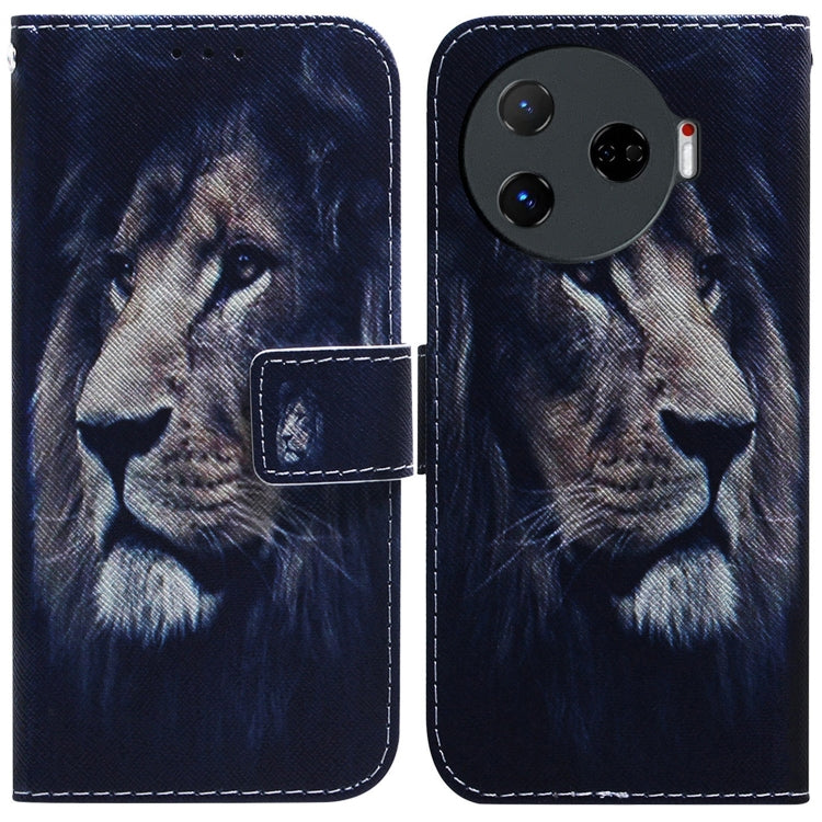 Coloured Drawing Flip Leather Phone Case, For Tecno Camon 30 Pro CL8, For Tecno Camon 30 4G / 30 5G CL6 CL7, For Tecno Spark 20 Pro+ 4G, For Tecno Spark 20 Pro