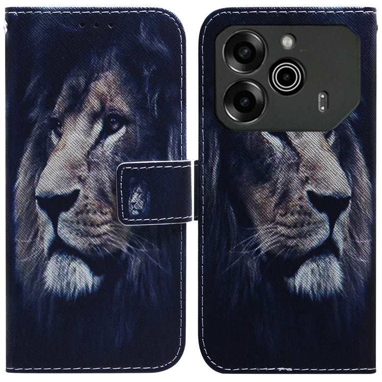 Coloured Drawing Flip Leather Phone Case, For Tecno Spark Go 1 / Pop 9 Pro, For Tecno Camon 30 Premier 5G, For Tecno Pova 6 Neo, For Tecno Pova 6 Pro / Pova 6