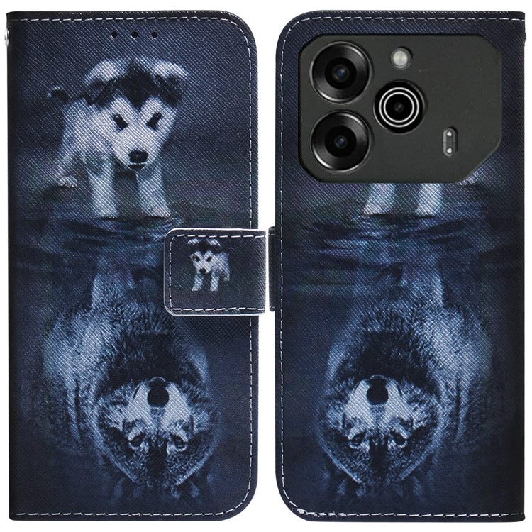 Coloured Drawing Flip Leather Phone Case, For Tecno Spark Go 1 / Pop 9 Pro, For Tecno Camon 30 Premier 5G, For Tecno Pova 6 Neo, For Tecno Pova 6 Pro / Pova 6