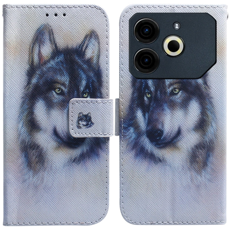 Coloured Drawing Flip Leather Phone Case, For Tecno Spark Go 1 / Pop 9 Pro, For Tecno Camon 30 Premier 5G, For Tecno Pova 6 Neo, For Tecno Pova 6 Pro / Pova 6