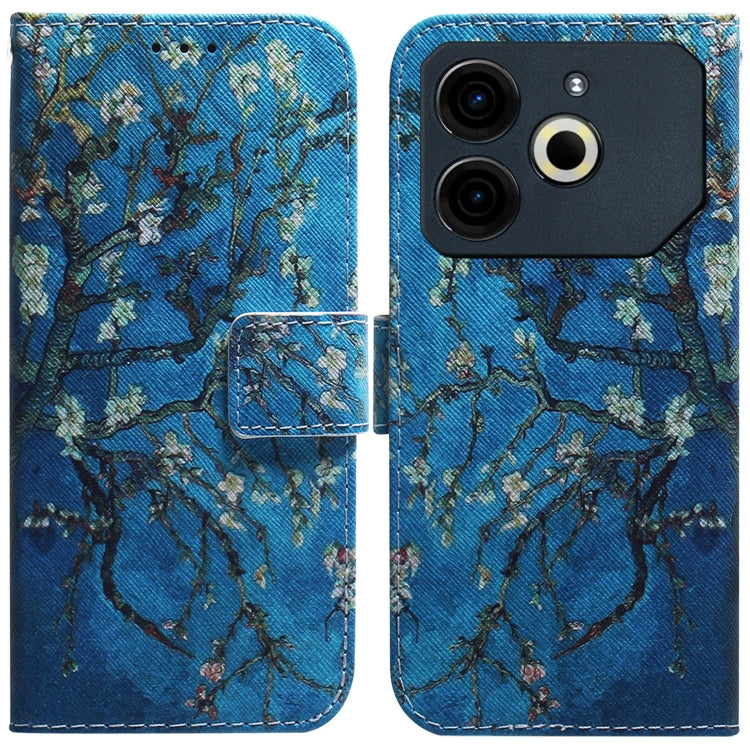 Coloured Drawing Flip Leather Phone Case, For Tecno Spark Go 1 / Pop 9 Pro, For Tecno Camon 30 Premier 5G, For Tecno Pova 6 Neo, For Tecno Pova 6 Pro / Pova 6