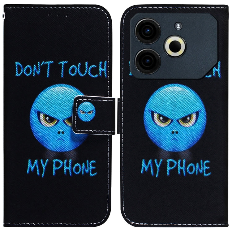 Coloured Drawing Flip Leather Phone Case, For Tecno Spark Go 1 / Pop 9 Pro, For Tecno Camon 30 Premier 5G, For Tecno Pova 6 Neo, For Tecno Pova 6 Pro / Pova 6