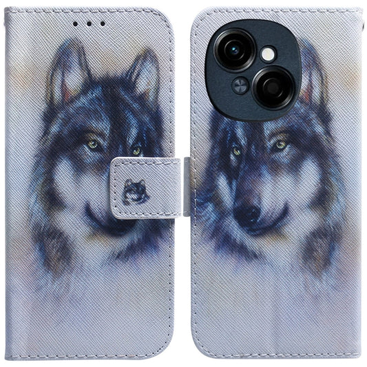 Coloured Drawing Flip Leather Phone Case, For Tecno Spark Go 1 / Pop 9 Pro, For Tecno Camon 30 Premier 5G, For Tecno Pova 6 Neo, For Tecno Pova 6 Pro / Pova 6
