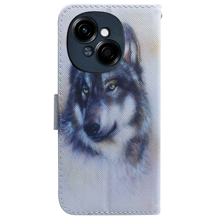 Coloured Drawing Flip Leather Phone Case, For Tecno Spark Go 1 / Pop 9 Pro, For Tecno Camon 30 Premier 5G, For Tecno Pova 6 Neo, For Tecno Pova 6 Pro / Pova 6