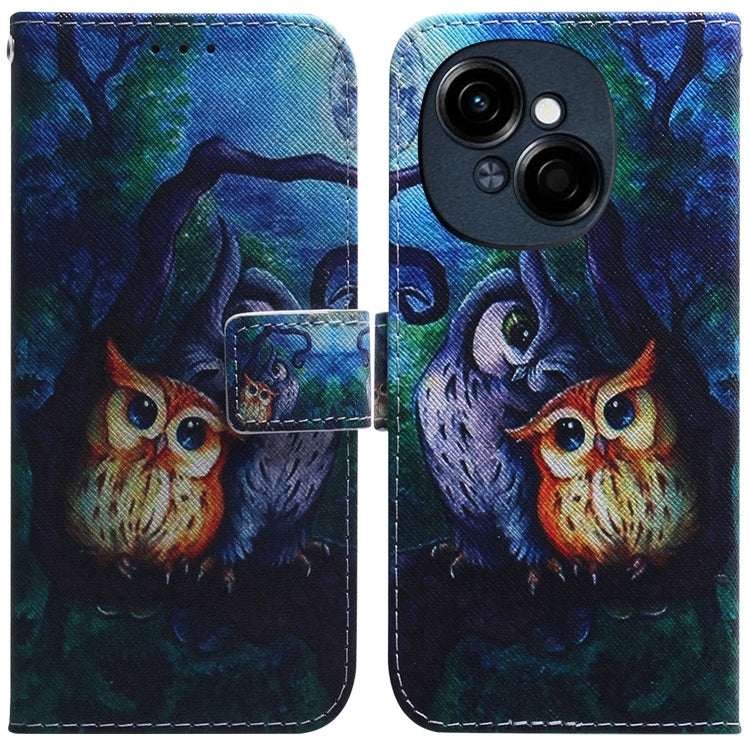Coloured Drawing Flip Leather Phone Case, For Tecno Spark Go 1 / Pop 9 Pro, For Tecno Camon 30 Premier 5G, For Tecno Pova 6 Neo, For Tecno Pova 6 Pro / Pova 6