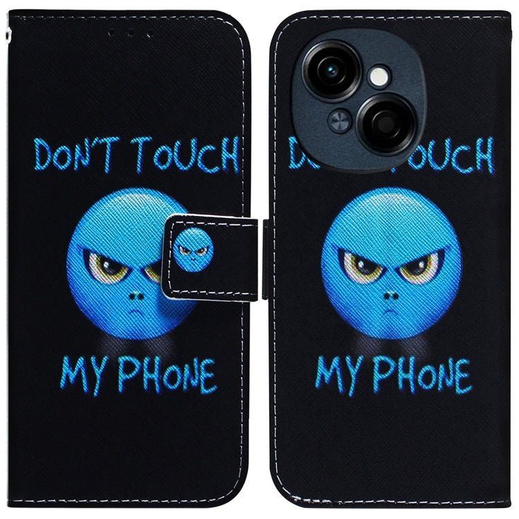 Coloured Drawing Flip Leather Phone Case, For Tecno Spark Go 1 / Pop 9 Pro, For Tecno Camon 30 Premier 5G, For Tecno Pova 6 Neo, For Tecno Pova 6 Pro / Pova 6