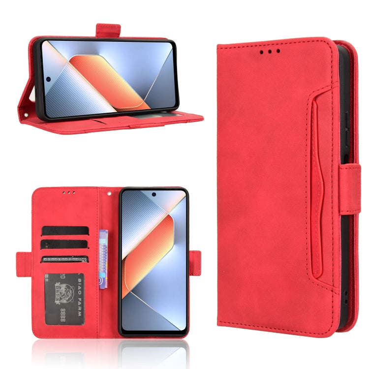 Skin Feel Calf Texture Card Slots Leather Phone Case, For Tecno Camon 30 Premier 5G, For Tecno Pova 6 Neo 4G, For Tecno Pova 6 4G, For Tecno Camon 30 Pro 5G, For Tecno Camon 30 5G / 4G, For Tecno Pova 6 Pro 5G, For Tecno Spark 20 Pro+ 4G KJ7           ...