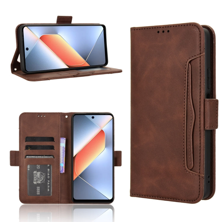 Skin Feel Calf Texture Card Slots Leather Phone Case, For Tecno Camon 30 Premier 5G, For Tecno Pova 6 Neo 4G, For Tecno Pova 6 4G, For Tecno Camon 30 Pro 5G, For Tecno Camon 30 5G / 4G, For Tecno Pova 6 Pro 5G, For Tecno Spark 20 Pro+ 4G KJ7           ...