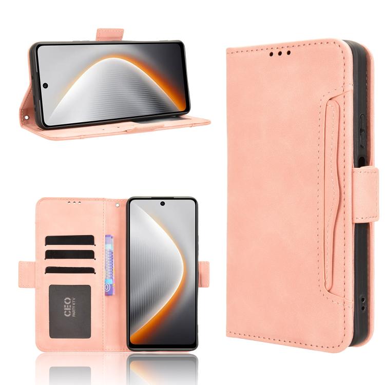 Skin Feel Calf Texture Card Slots Leather Phone Case, For Tecno Pova 7 5G, For Tecno Spark 40 Pro+ 4G, For Tecno Spark 40 Pro 4G, For Tecno Spark 40 4G, For Tecno Pova 7 Ultra 5G, For Tecno Pova 7 4G, For Tecno Spark Go 2 4G, For Tecno Pova Curve 5G   ...
