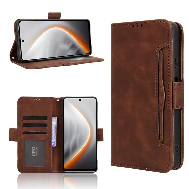 Skin Feel Calf Texture Card Slots Leather Phone Case, For Tecno Pova 7 5G, For Tecno Spark 40 Pro+ 4G, For Tecno Spark 40 Pro 4G, For Tecno Spark 40 4G, For Tecno Pova 7 Ultra 5G, For Tecno Pova 7 4G, For Tecno Spark Go 2 4G, For Tecno Pova Curve 5G   ...