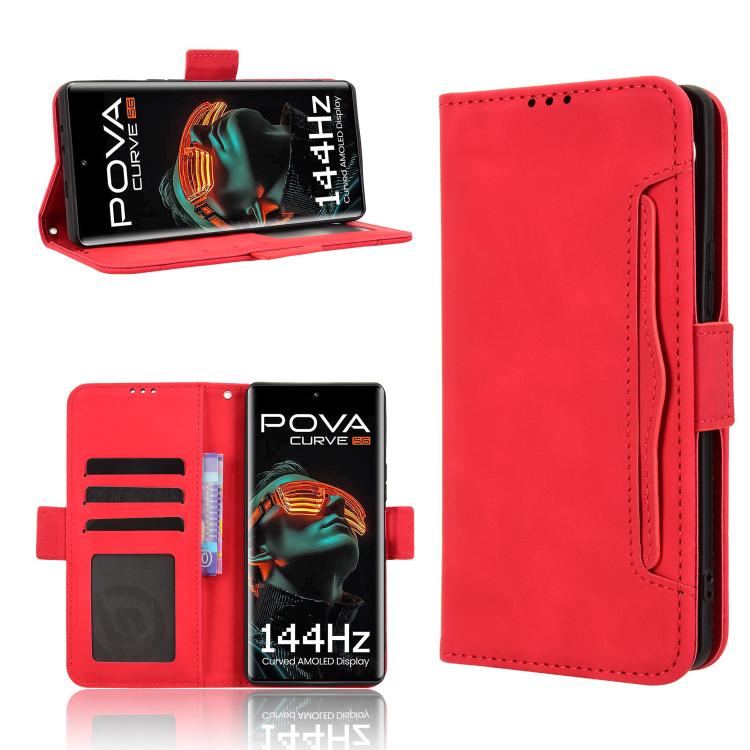 Skin Feel Calf Texture Card Slots Leather Phone Case, For Tecno Pova 7 5G, For Tecno Spark 40 Pro+ 4G, For Tecno Spark 40 Pro 4G, For Tecno Spark 40 4G, For Tecno Pova 7 Ultra 5G, For Tecno Pova 7 4G, For Tecno Spark Go 2 4G, For Tecno Pova Curve 5G   ...