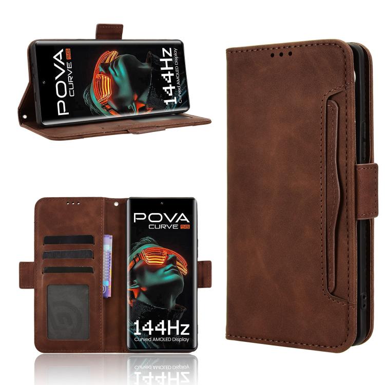 Skin Feel Calf Texture Card Slots Leather Phone Case, For Tecno Pova 7 5G, For Tecno Spark 40 Pro+ 4G, For Tecno Spark 40 Pro 4G, For Tecno Spark 40 4G, For Tecno Pova 7 Ultra 5G, For Tecno Pova 7 4G, For Tecno Spark Go 2 4G, For Tecno Pova Curve 5G   ...