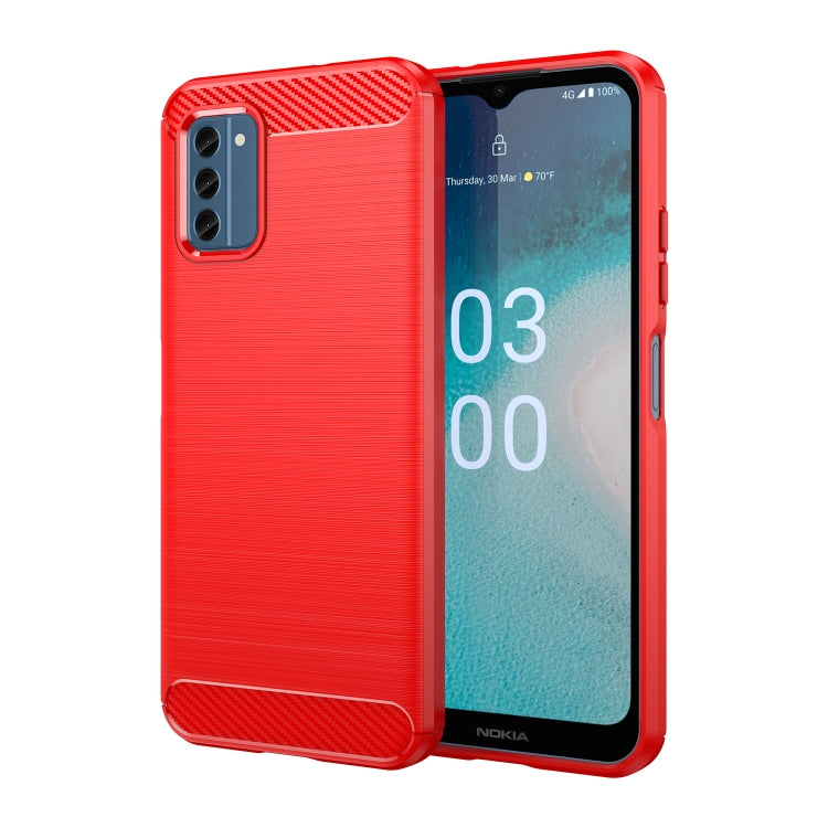 Brushed Texture Carbon Fiber TPU Phone Case, For Nokia C300, For Nokia C32