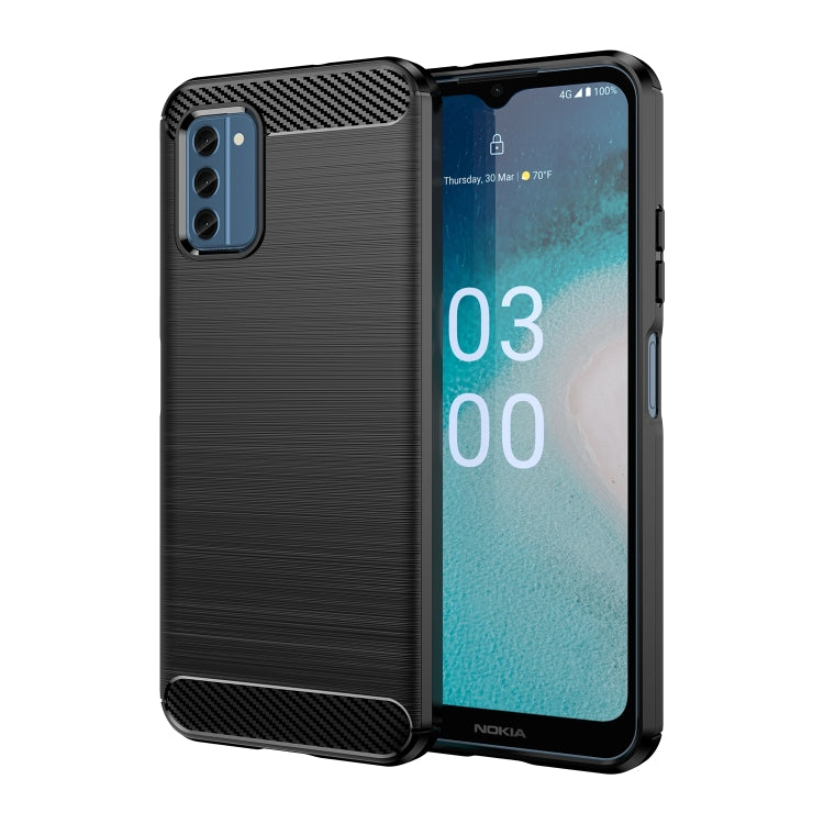 Brushed Texture Carbon Fiber TPU Phone Case, For Nokia C300, For Nokia C32