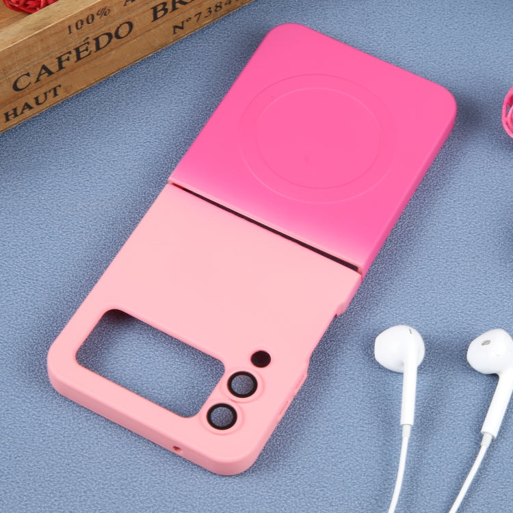 Liquid TPU Silicone Gradient MagSafe Phone Case, For Samsung Galaxy Z Flip3 5G, For Samsung Galaxy Z Flip5, For Samsung Galaxy Z Flip4