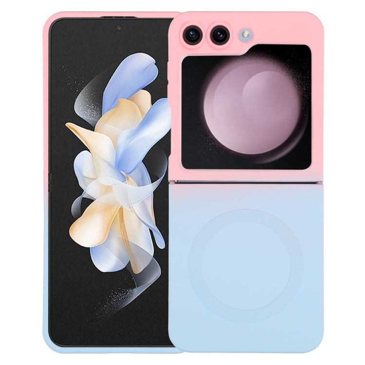 Liquid TPU Silicone Gradient MagSafe Phone Case, For Samsung Galaxy Z Flip3 5G, For Samsung Galaxy Z Flip5, For Samsung Galaxy Z Flip4