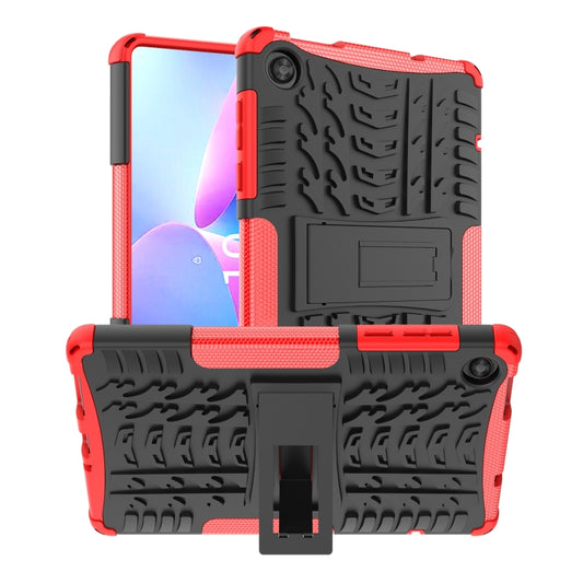 Tire Texture TPU + PC Tablet Case with Holder, For Lenovo Tab M10, For Lenovo Tab M8 4th Gen