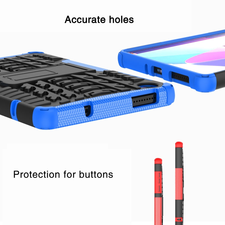 Tire Texture TPU + PC Tablet Case with Holder, For Lenovo Tab M10, For Lenovo Tab M8 4th Gen