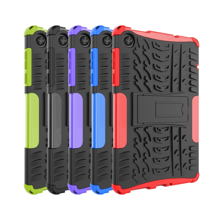 Tire Texture TPU + PC Tablet Case with Holder, For Lenovo Tab M10, For Lenovo Tab M8 4th Gen
