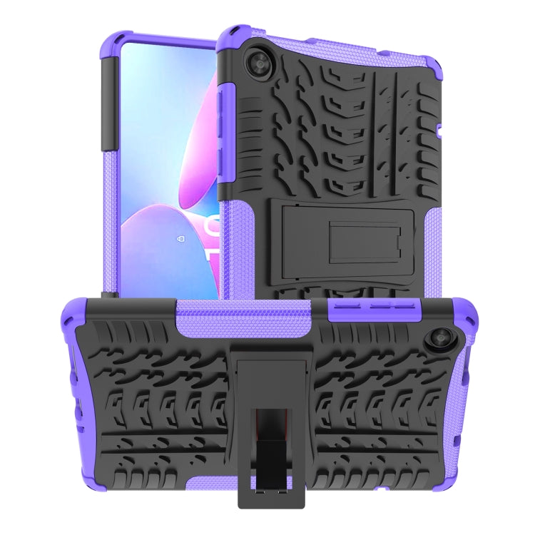 Tire Texture TPU + PC Tablet Case with Holder, For Lenovo Tab M10, For Lenovo Tab M8 4th Gen