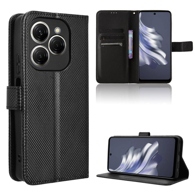 Diamond Texture Leather Phone Case, For Tecno Camon 30 Premier 5G, For Tecno Pova 6 Neo 4G, For Tecno Pova 6 4G, For Tecno Camon 30 Pro 5G, For Tecno Camon 30 5G / 4G, For Tecno Pova 6 Pro 5G, For Tecno Spark 20 Pro+ 4G, For Tecno Spark 20 Pro 4G      ...