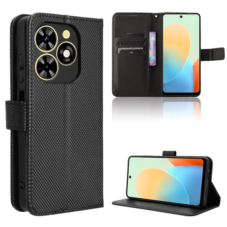 Diamond Texture Leather Phone Case, For Tecno Camon 30 Premier 5G, For Tecno Pova 6 Neo 4G, For Tecno Pova 6 4G, For Tecno Camon 30 Pro 5G, For Tecno Camon 30 5G / 4G, For Tecno Pova 6 Pro 5G, For Tecno Spark 20 Pro+ 4G, For Tecno Spark 20 Pro 4G      ...