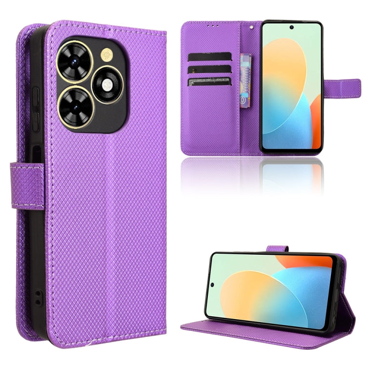 Diamond Texture Leather Phone Case, For Tecno Camon 30 Premier 5G, For Tecno Pova 6 Neo 4G, For Tecno Pova 6 4G, For Tecno Camon 30 Pro 5G, For Tecno Camon 30 5G / 4G, For Tecno Pova 6 Pro 5G, For Tecno Spark 20 Pro+ 4G, For Tecno Spark 20 Pro 4G      ...