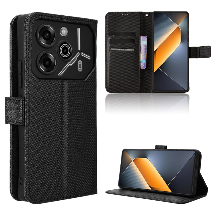 Diamond Texture Leather Phone Case, For Tecno Camon 30 Premier 5G, For Tecno Pova 6 Neo 4G, For Tecno Pova 6 4G, For Tecno Camon 30 Pro 5G, For Tecno Camon 30 5G / 4G, For Tecno Pova 6 Pro 5G, For Tecno Spark 20 Pro+ 4G, For Tecno Spark 20 Pro 4G      ...