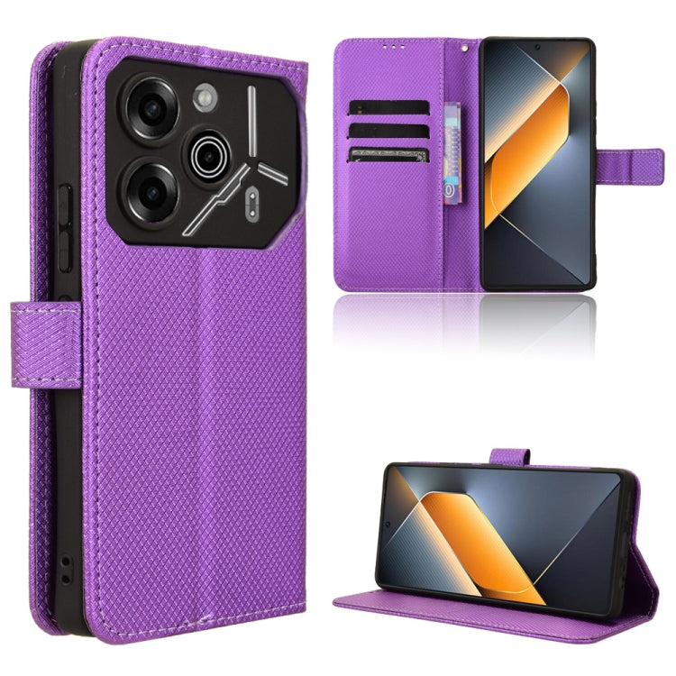 Diamond Texture Leather Phone Case, For Tecno Camon 30 Premier 5G, For Tecno Pova 6 Neo 4G, For Tecno Pova 6 4G, For Tecno Camon 30 Pro 5G, For Tecno Camon 30 5G / 4G, For Tecno Pova 6 Pro 5G, For Tecno Spark 20 Pro+ 4G, For Tecno Spark 20 Pro 4G      ...